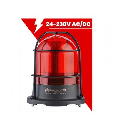 Q100 MAKSİ VOLT KAFESLİ TEPE LAMBASI 24-230V AC/DC