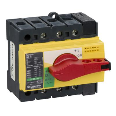 Compact,sarı-kırmızı,emniyet yük ayırıcısı, INS40 PTCCB