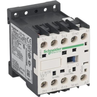 3Kutuplu Tesys K Kontaktor 6A AC3 2.2KW 1NA 110VAC BOBIN PTCTR