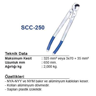 ŞCC-250 250 mm2 KABLO KESME MAKASI