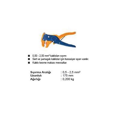 YY-78-318 0,50-2,5 mm2 KABLO SIYIRMA PENSESİ