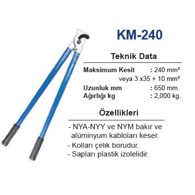 KM-240 1x240 mm2 KABLO KESME MAKASI