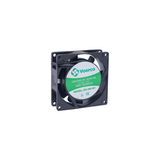 80*80*38 BİLEZİKLİ 220 VAC 43 m3/h Kapasiteli Fan